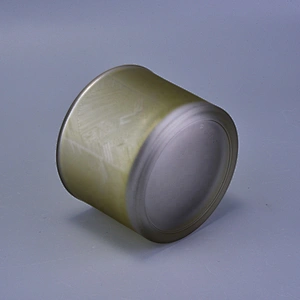 10oz 16oz luxury matte empty plated glass candle container