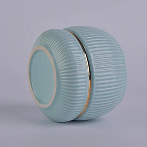 Sunny new design empty round recycled ceramic candle holders