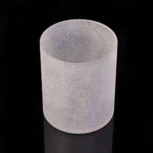 Handmade Frosted Glass Candle Jars