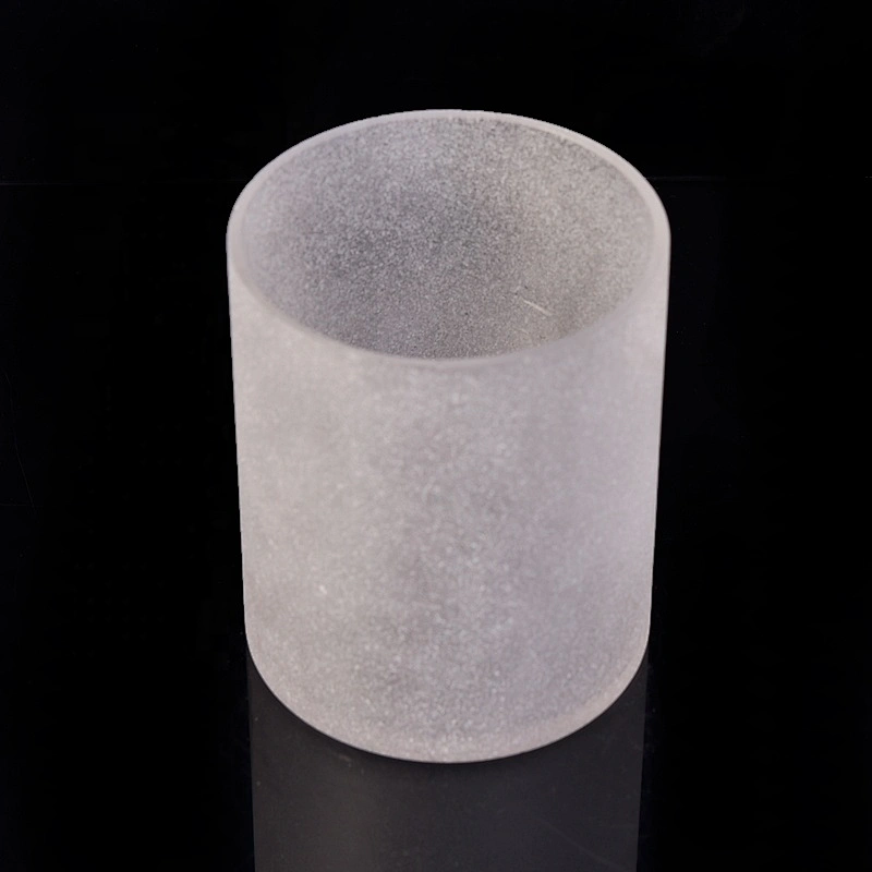 Handmade Frosted Glass Candle Jars