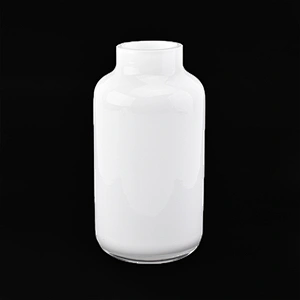 500ml white cylinder overlay glass reed diffuser bottles