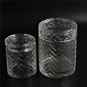 Sunny luxury tealight custom glass candle holder with lid