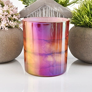 Custom Colored Glass Candle Vessel Candle Jars Wholesale China