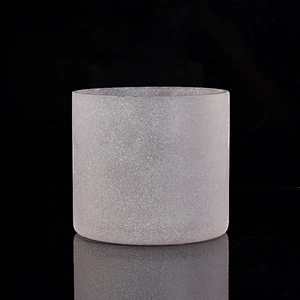 Wholesales matte white candle glass jar 10oz