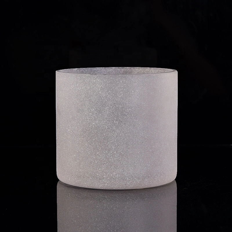Wholesales matte white candle glass jar 10oz