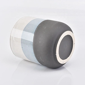 Luxury frosted ceramic candle vessel in bulk 400ml