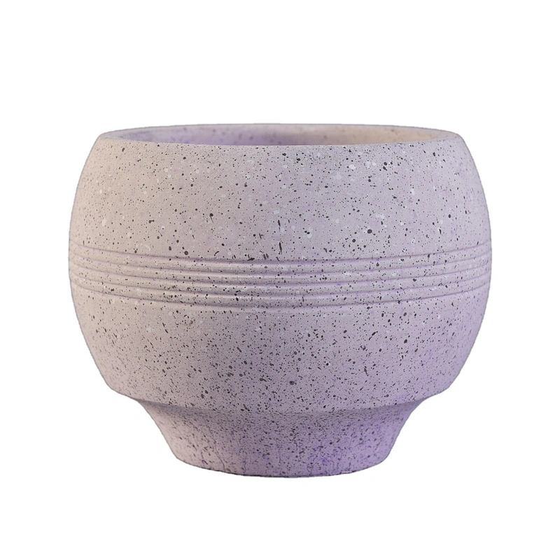 Wholesales Home decor customized purple decorative empty concrete candle holders