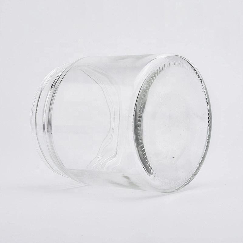 Sunny custom decorative large clear glass candle containers 20oz