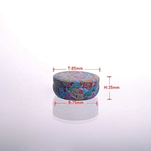 Metal decorative scented candle tins with cover
