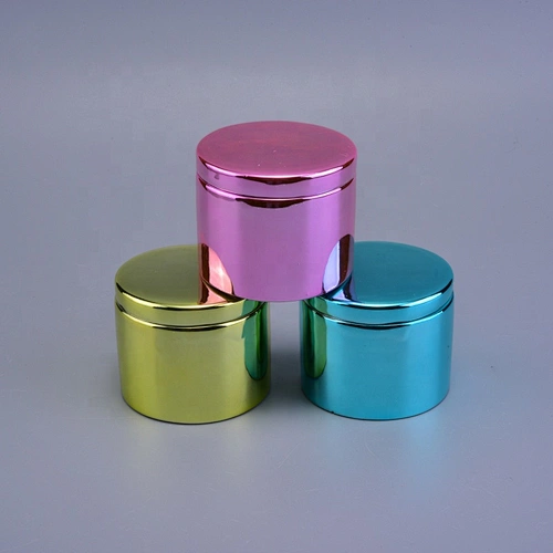 Color custom decorative empty candle tins with lid