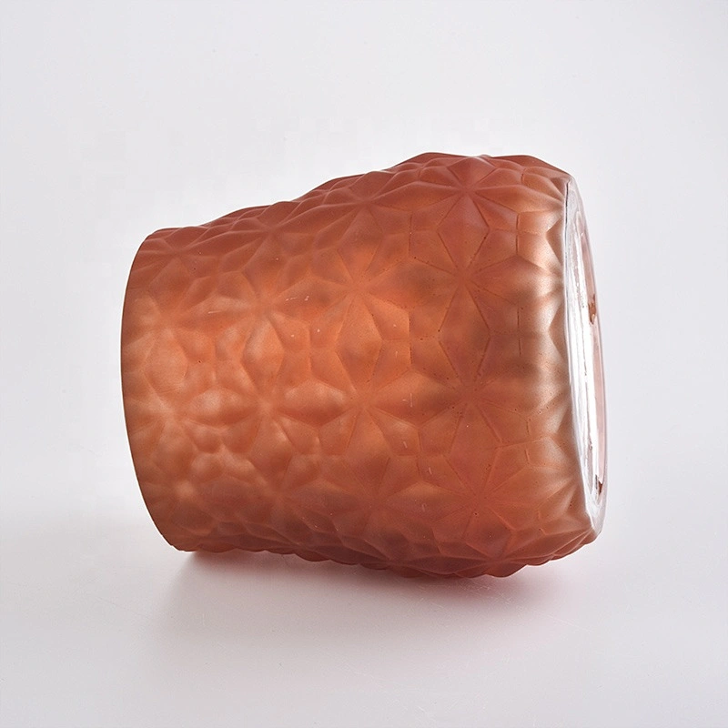 Wholesales restaurant table color candle glass holders