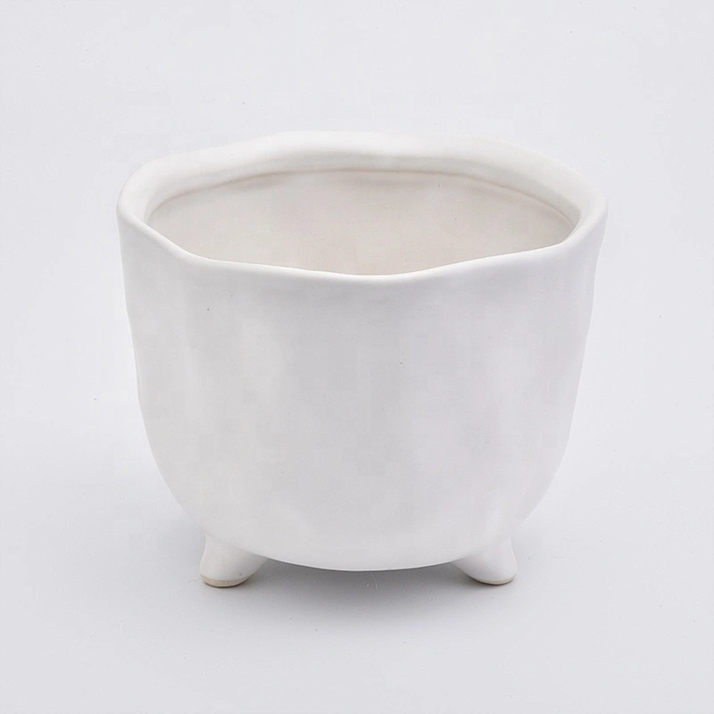 Standing white tea light candle jar home decoration