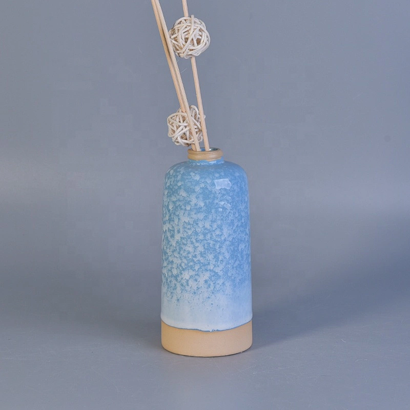 10oz 12oz Vintage blue reed diffuser ceramic bottles