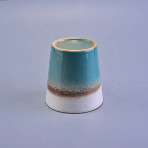 Roman religious blue candle glass jar in bulk 100ml