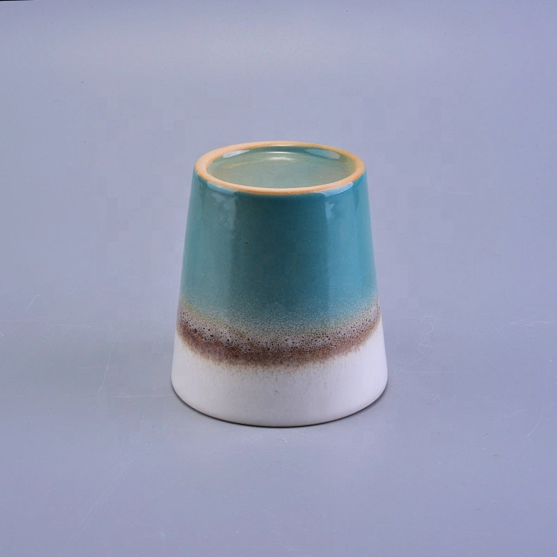 Roman religious blue candle glass jar in bulk 100ml
