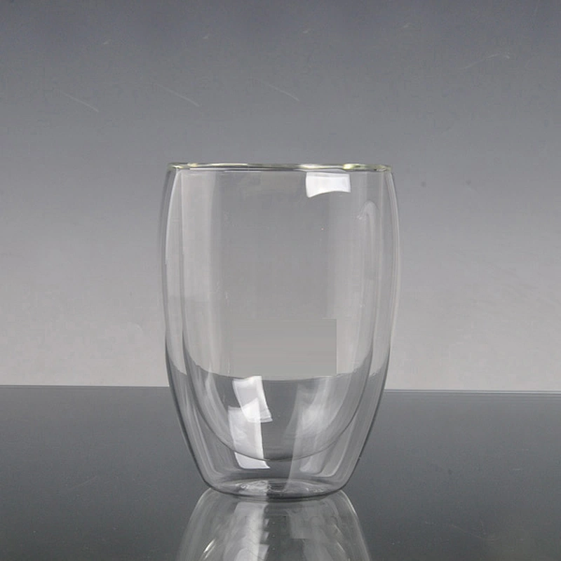 Customized Unbreakable Double Wall Drinking Glass Tea Coffee Cup