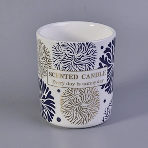 8oz 10oz Sunny new design tealight ceramic candle jar
