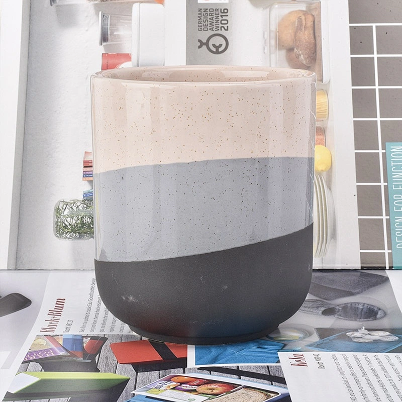 400ml Custom matte glazed ceramic candle holder