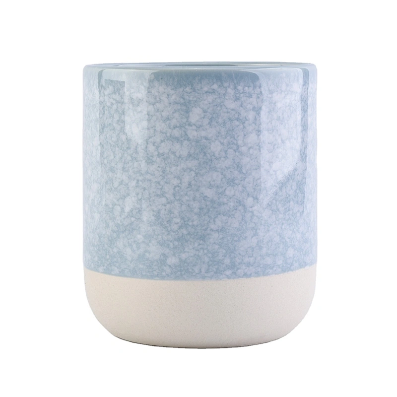 Sunny custom blue empty ceramic candle holders suppliers