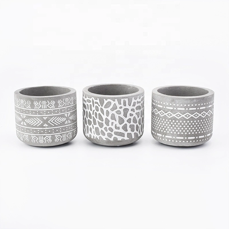 250ml Round cement Candle Holders Wholesales