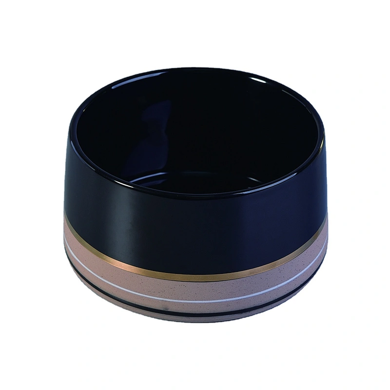 Sunny new design black empty large Ceramic Candle Containers