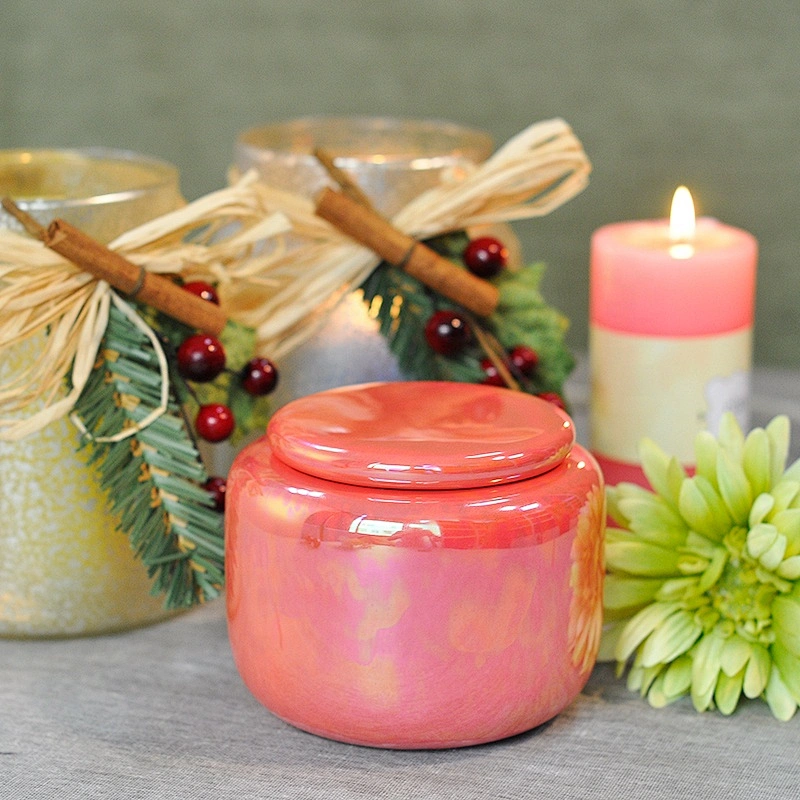 Modern tealight home candle holder ceramic with lids