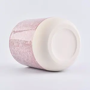 home decor 10oz ceramic candle jar