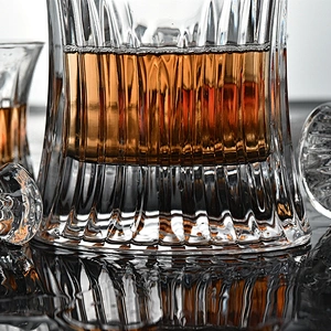 5pieces Wholesales Lead Free Clear Whiskey Glasses Decanter sets