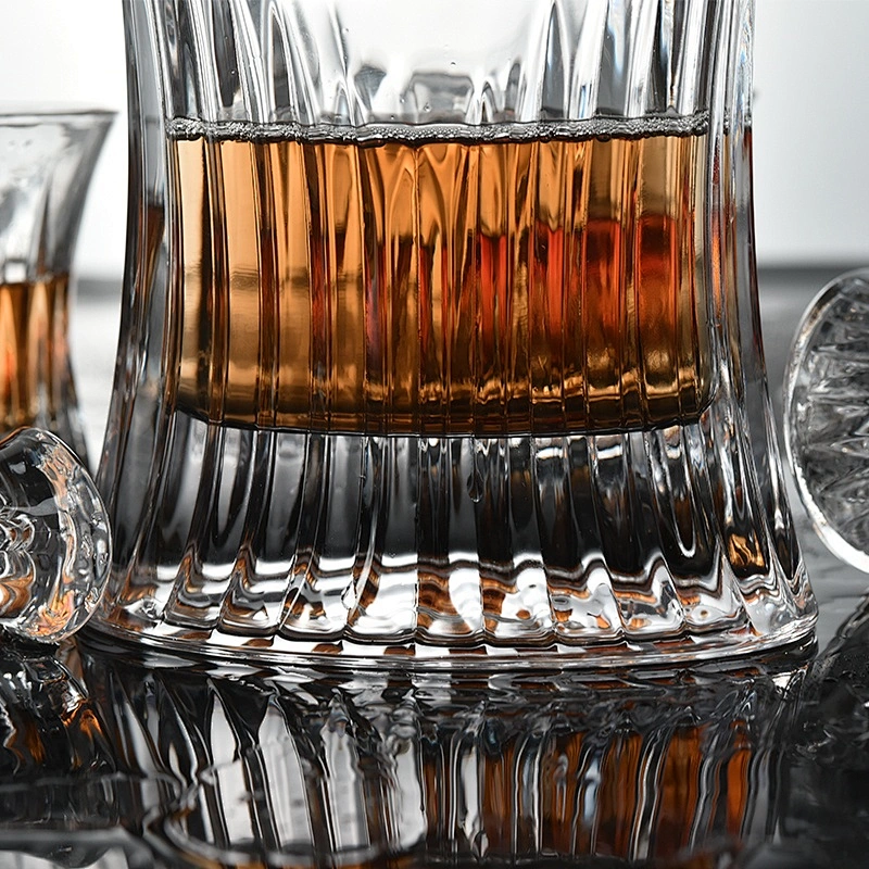 5pieces Wholesales Lead Free Clear Whiskey Glasses Decanter sets