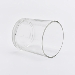 decorative 12 oz glass candle jar