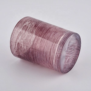 Suppliers color crystal customized glass candle jar holders