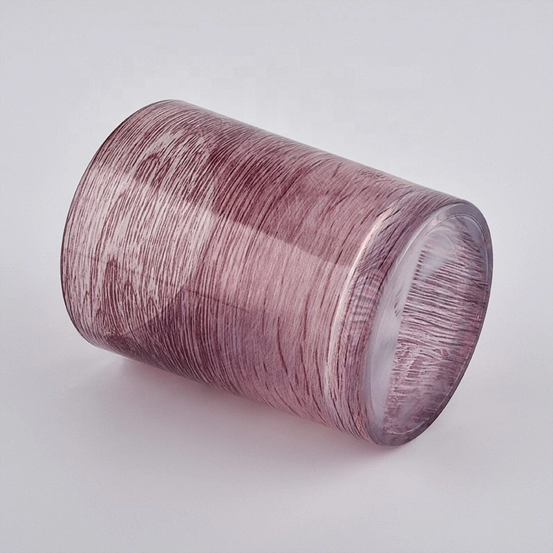 Suppliers color crystal customized glass candle jar holders