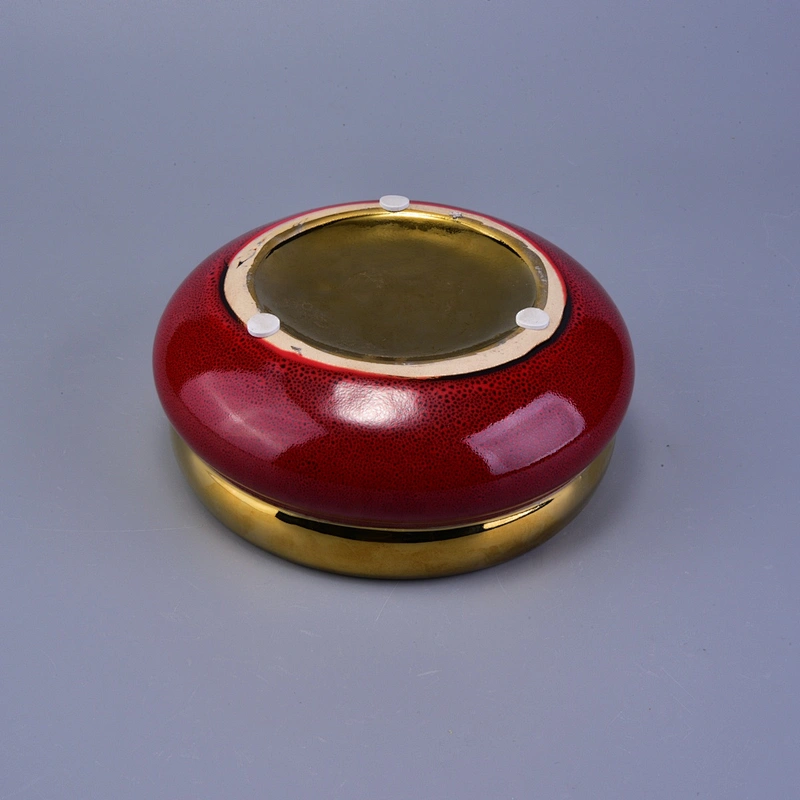 Sunny custom large 3 wick empty ceramic candle holder vessel