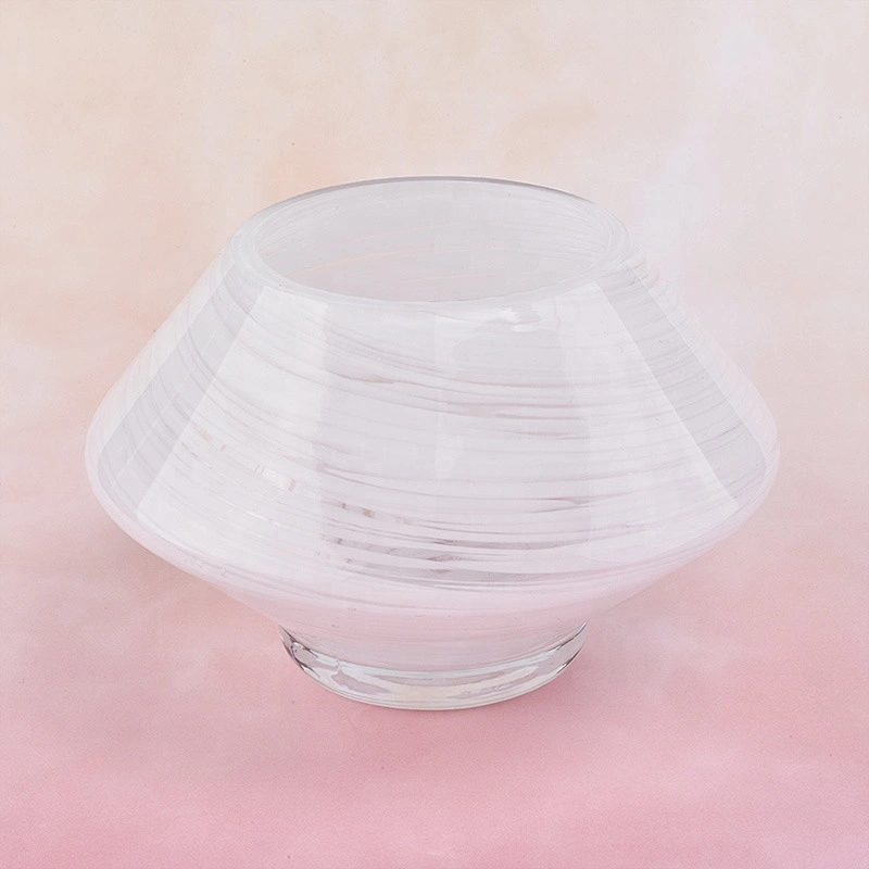 Sunny new design white tealight glass candle holder 8oz 10oz 11oz