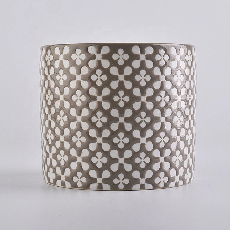 Cylinder menorah coloured candle jar home decoration