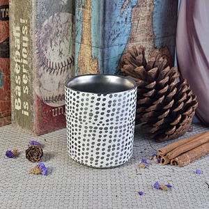10oz Wedding Party Electroplating Ceramic Candle Holder