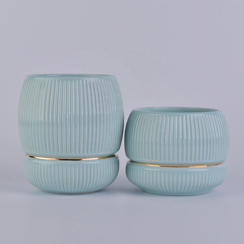 Sunny glassware design luxury color tealight ceramic candle holders 8oz 10oz 12oz