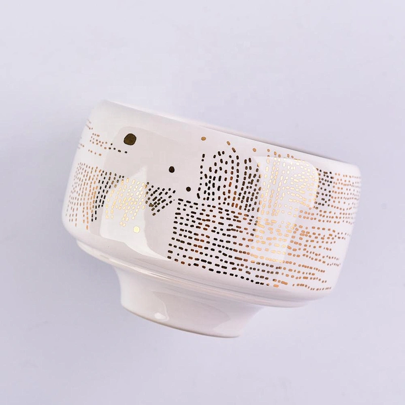 Wholesales decorative standing white ceramic candle holder