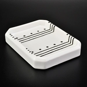 glazing ceramic bath accessories sets simple pattern ceramic bottle soap dish tumbler