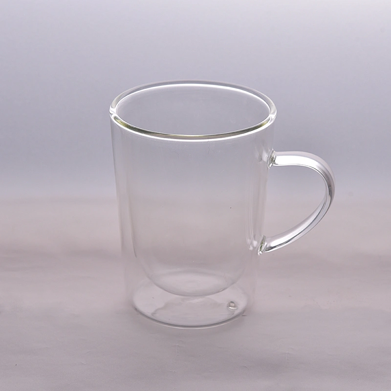 Drinking double wall glass for wholesale