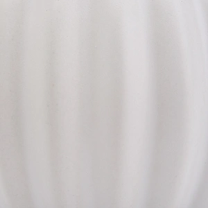 8oz Glaze White Pumpkin Shape Ceramic Jar Ceramic Candle Vessel with Stand