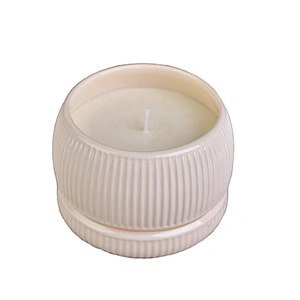 Sunny glassware design luxury color tealight ceramic candle holders 8oz 10oz 12oz