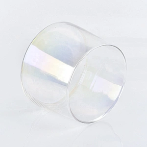 Luxury Holographic glass jar empty candle vessels