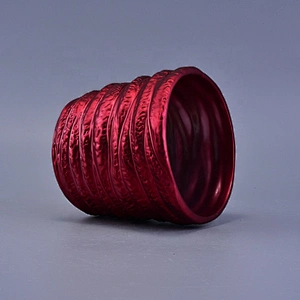 Electroplating empty religious ceramic tealight candle holder pillar