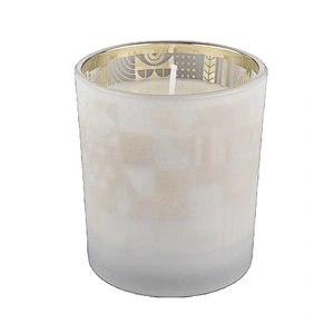 Sunny luxury white frosted votive glass candle vessels 8oz 10oz 20oz