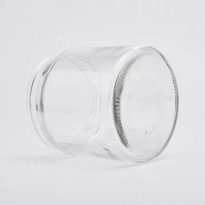 14oz hot selling transparent glass candle jars for home decorations candle containers