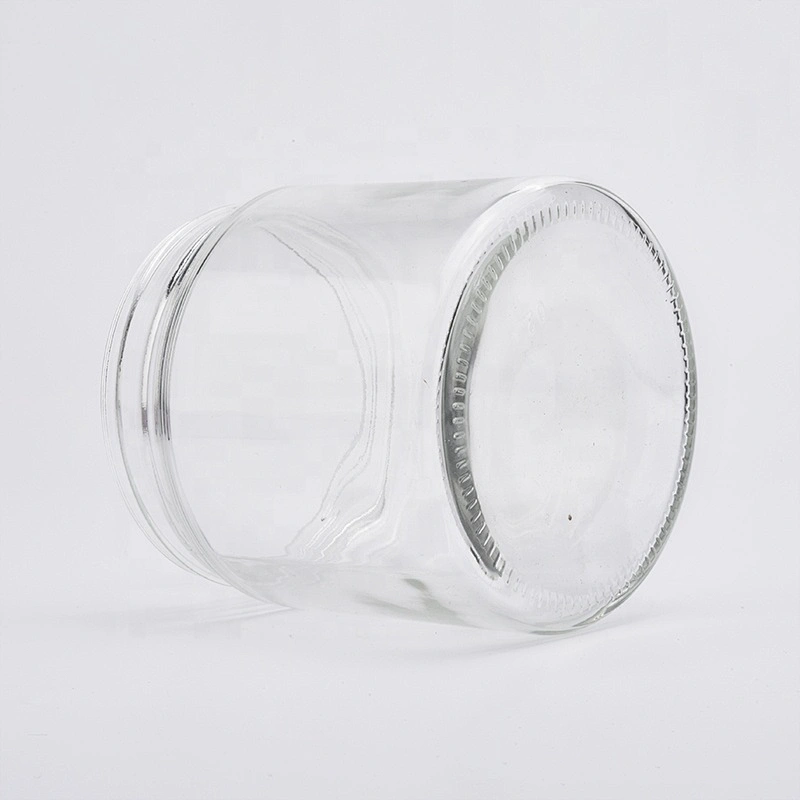 14oz hot selling transparent glass candle jars for home decorations candle containers