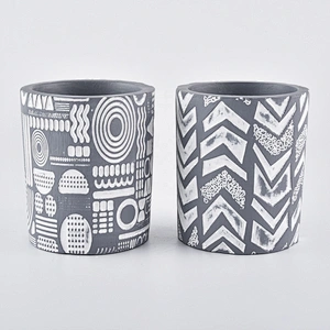 10oz Wholesales new design grey tealight ceramic candle holder