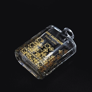 Luxury custom square oil essential reed diffuser glass bottle