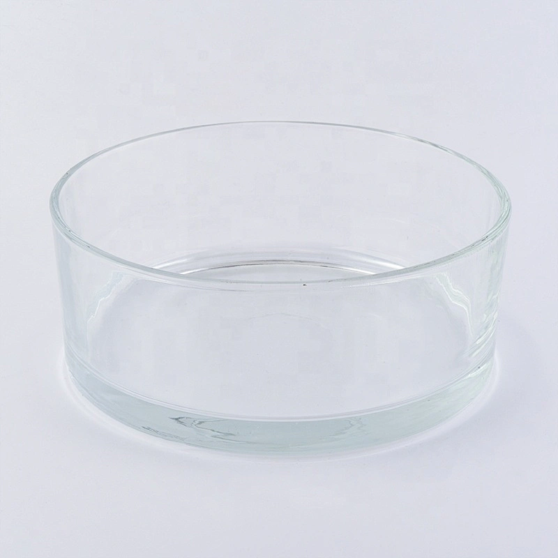 Large Capacity Round Shaped Crystal clear jars for candles